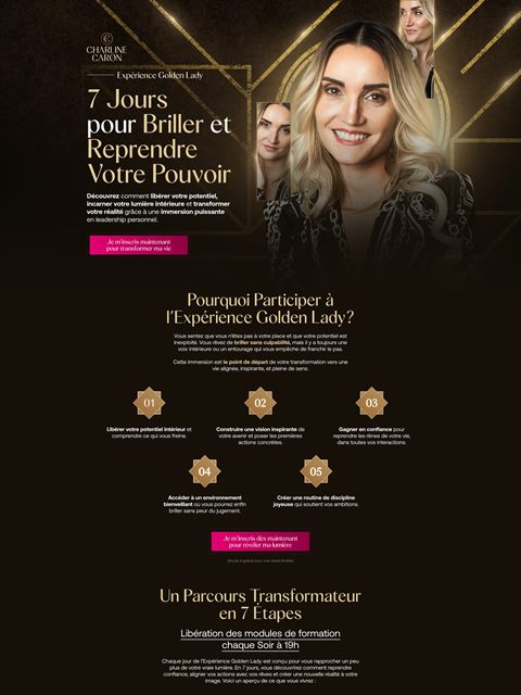 Personal brand landing page template